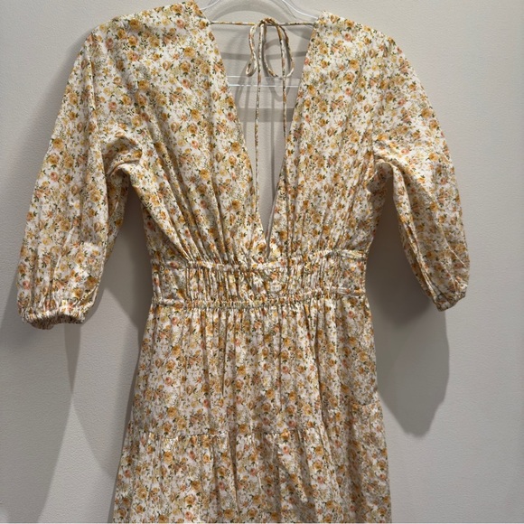 NWT- Significant Other Adele - Rosalie Print Yellow Floral Maxi Dress Size 2 - Picture 6 of 15